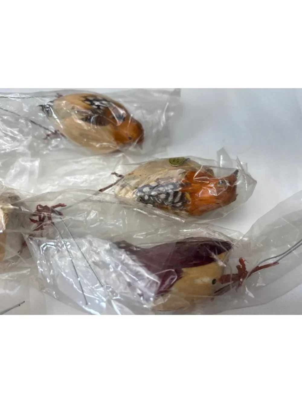 Vintage Feathered Birds Set of 12 Hong Kong 3